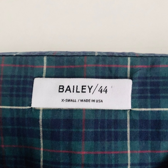 Bailey 44 Anglin Off Mini Dress Plaid Green XS NWT - Picture 8 of 14